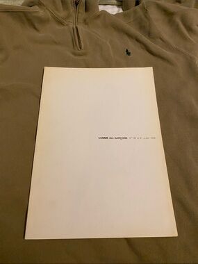 VTG 1986 Comme des Garcons Fall/Winter Lookbook No. 93 Peter Lindbergh Rare